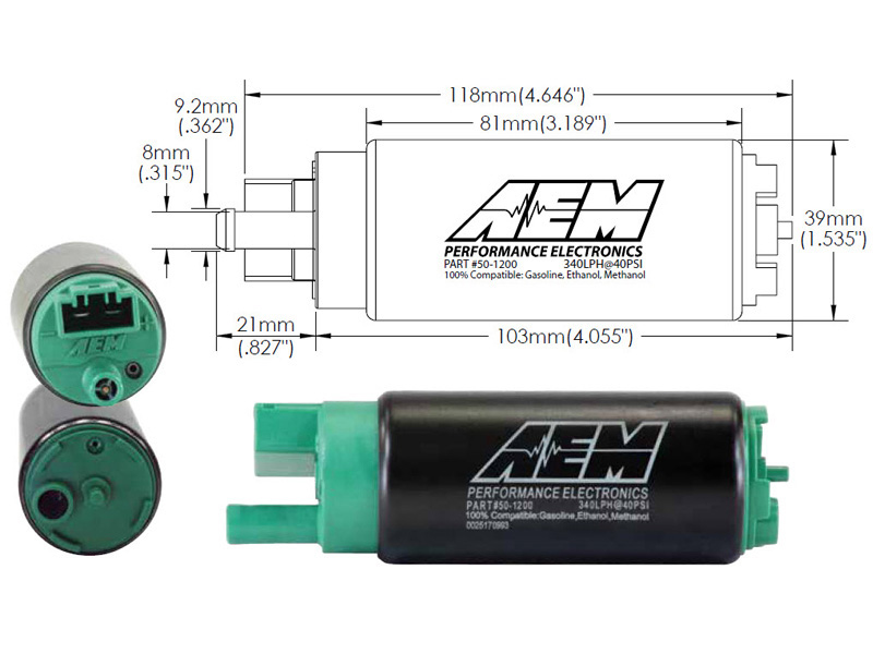 AEM E85 high flow fuel pump